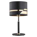 Czarna lampa nocna z czarnym abażurem Argon 4289 Metis E27 44cm x 25cm
