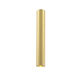 Złota lampa sufitowa tuba walec Elkim Lighting 301003005 Stala GU10 6cm x 40cm