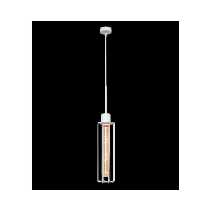 Czarna lampa wisząca metalowa smukła loftowa Ramko 66199 Vento E27