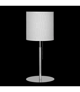 Lampa stołowa z włącznikiem sznurkowym i abażurem walcem do wyboru Ramko 67832 Onde E27
