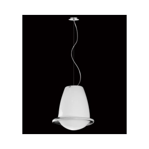 Lampa wisząca z szklanym dekoracyjnym kloszem Ramko 67649 Meduza E27 27cm