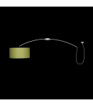 Lampa sufitowa z długim ramieniem okrągłym abażurem i przewodem Ramko 67798 Luna 4xE27