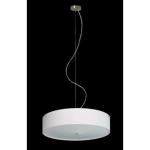 Lampa wisząca z okrągłym kloszem w matowym opalu Ramko 66514 Lima 3xG9 30cm