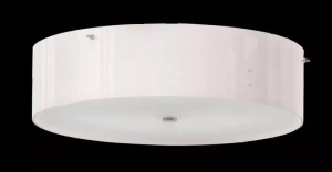 Opalowy błyszczący okrągły plafon Ramko 67439 Lima 3xE27 47cm