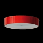 Okrągły plafon w kolorze bordo Ramko 66968 Lima 3xE14 30cm