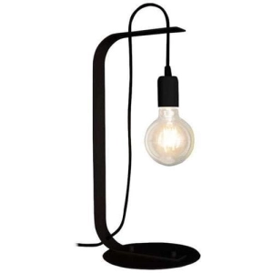 Czarna skandynawska lampa stołowa Ramko 66310 Bornholm E27