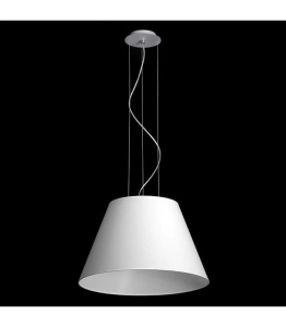 Lampa z białym dużym abażurem wisząca Ramko 67568 Bell 3xE27 50cm x 120cm