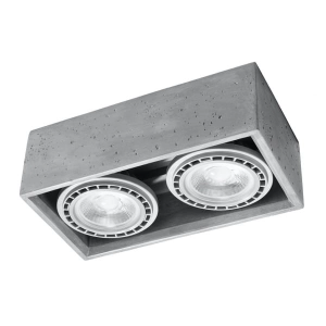Quatro 2 Beton Plafon Sollux Lighting SL.0884