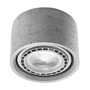 Betonowa lampa sufitowa walec na żarówkę ES111 Sollux Lighting SL.0881 Basic 10x14cm