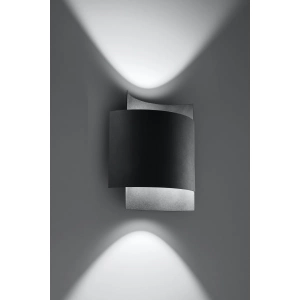 Czarny dekoracyjny kinkiet ścienny Sollux Lighting SL.0858 Impact G9