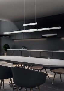 Lampa Wisząca Listwa 150cm Trio 375310507 Trajan LED 42W 2700K ściemniacz nikiel