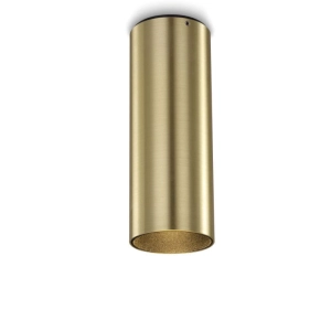 Złota z czarnym pierścieniem lampa sufitowa tuba walec Elkim Lighting 321902253 Lazer LED 9W 4000K 38stopni 22,3cm x 7,9cm