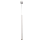 Biała lampa wisząca walec tuba 2,8cm x 50cm Elkim Lighting 501201202 Scop LED 3W 4000K 30stopni