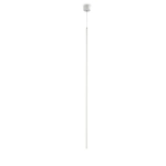 Biała smukła lampa wisząca walec 110cm Elkim Lighting 5012S1102 Scop LED 1W 3000K 30stopni