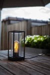 Zewnętrzna lampa stojąca Lutec 6588801012 Flair E27 IP44 27cm Czarny