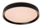 Okrągły czarny plafon 24cm ściemnialny 3-stopniowo Lucide 79182/24/30 Nuria LED 24W 2700K