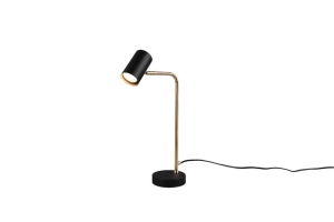 Lampa stołowa punktowa spot Trio 512400108 Marley GU10 45cm czarny mosiądz