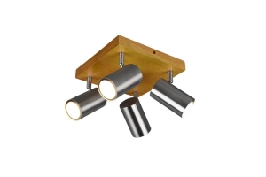 Lampa sufitowa punktowa spot Reflektor Trio 812400407 Marley 4xGU10 Nikiel
