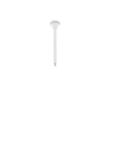 Biały zestaw 12cm do zawieszenia szyny 3-fazowej Trio 703131 Duoline