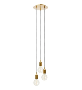 Lampa wisząca brązowa 3 punkty świetlne regulowana wysokość MarkSlojd 108099 Bronx 152cm x 25cm