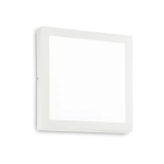 Biała kwadratowa płaska lampa ścienna sufitowa Ideal Lux 240374 Universal Square LED 36W 3900LM 3000K 40cm