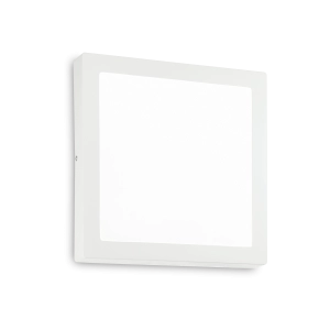 Biała kwadratowa płaska lampa ścienna sufitowa Ideal Lux 240374 Universal Square LED 36W 3900LM 3000K 40cm