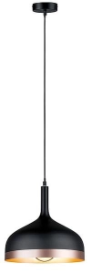 Neordic Embla Lampa wisząca max. 1x20W E27 230V Czarny/Miedziany Metal Paulmann PL79629