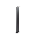 Antracytowa zewnętrzna lampa stojąca słupek ogrodowy Ideal Lux 209906 Style LED 9W 920LM 4000K IP54 100cm