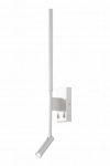 Biały kinkiet z smukłym ramieniem i regulowanym reflektorem Mantra 6702 Torch LED 9W 3000K 55cm