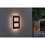 Lampa solarna numer 8 na dom Paulmann 79849 IP44 3000K 23cm x 16cm czarny