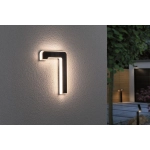 Lampa solarna numer 7 na dom Paulmann 79848 IP44 3000K 23cm x 16cm czarny