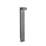 Szara zewnętrzna lampa stojąca słupek ogrodowy Ideal Lux 246963 Sirio 2xG9 IP44 80cm