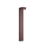 Kawowa zewnętrzna lampa stojąca słupek ogrodowy Ideal Lux 213262 Sirio 2xG9 IP44 80cm