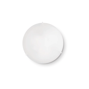 Biały okrągły plafon o średnicy 40cm na 3 żarówki E27 Ideal Lux 7984 Simply