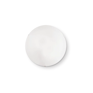 Okrągła lampa sufitowa ścienna biały plafon Ideal Lux 7977 Simply 2xE27 30cm x 12cm
