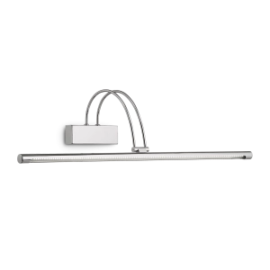 Chromowany włoski kinkiet nad obraz Ideal Lux 007021 Bow LED 8W 980LM 3000K 76cm