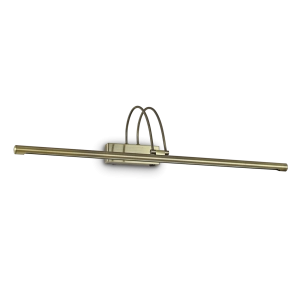 Brunatny włoski kinkiet nad obraz Ideal Lux 121147 Bow LED 8W 980LM 3000K 76cm