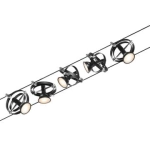 System linkowy zestaw Cardan max5x10W GU5,3 Czarny mat/Chrom 12V DC 60VA twszt/metal Paulmann PL94440