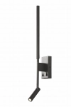 Czarny kinkiet z smukłym ramieniem i regulowanym reflektorem Mantra 6703 Torch LED 9W 3000K 55cm