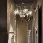 Włoski żyrandol w stylu orientalnym Ideal Lux 116006 Harem 9xE27 75cm kryształ