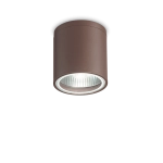 Kawowa zewnętrzna lampa sufitowa punktowa walec Ideal Lux 163666 Gun GU10 IP44