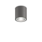 Antracytowa zewnętrzna lampa sufitowa punktowa walec Ideal Lux 236865 Gun GU10 IP44