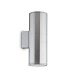 Aluminiowa zewnętrzna lampa ścienna kinkiet walec na elewację światło góra - dół Ideal Lux 033020 Gun 2xE27 IP54