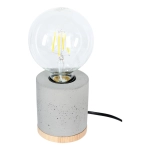 Lampa nocna mała betonowa podstawa walec na żarówkę dekoracyjną loft industrialna Britop 88992174 Cesar 1xE27
