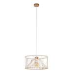 Lampa wisząca abażur pleciony z bawełnianego sznurka kremowa boho Britop 184517174 Reve 1xE27 40cm
