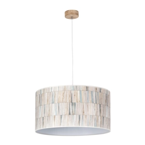 Lampa wisząca z abażurem z tkaniny drewniana podsufitka Britop 16150174 Malo 1xE27 50cm