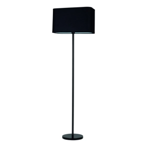 Lampa podłogowa czarny prostokątny abażur na metalowej nodze Britop 13940104 Cadre 1xE27
