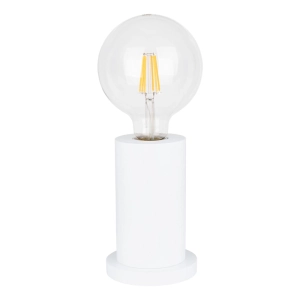 Lampa nocna biała mały trzonek na żarówę dekoracyjną Britop 7391102 Tasse 1xE27