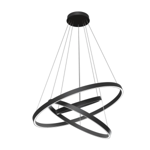 Lampa Wisząca Trzy Obręcze Maytoni MOD058PL-L100B4K Rim LED 100W 4000LM 4000K 80cm x 120cm czarny