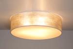 Lampa sufitowa okrągły abażur flizelinowy srebrny plafon Britop 47934802 Nevoa 4xE27 48cm
